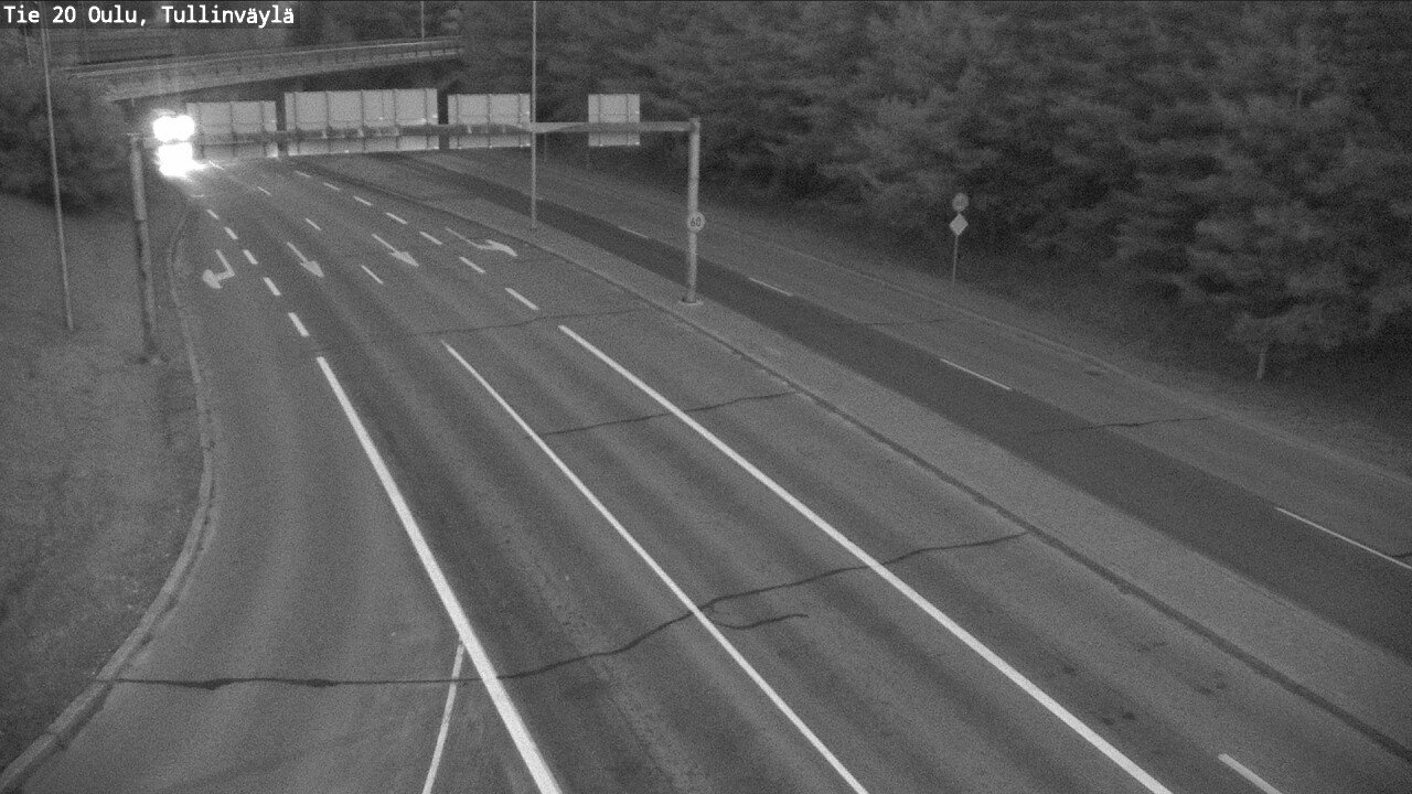 Weather Camera Image Road 20 Oulu, Tullinväylä, Oulu, Pohjois-Pohjanmaa