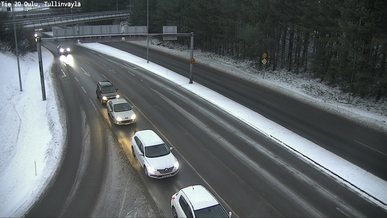 Weather Camera Image Väg 20 Uleåborg, Tullinväylä, Oulu, Pohjois-Pohjanmaa