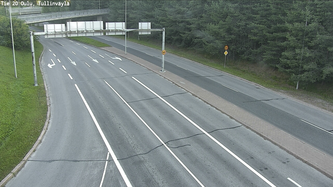Weather Camera Image Road 20 Oulu, Tullinväylä, Oulu, Pohjois-Pohjanmaa