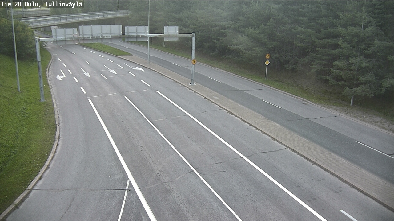 Weather Camera Image Road 20 Oulu, Tullinväylä, Oulu, Pohjois-Pohjanmaa