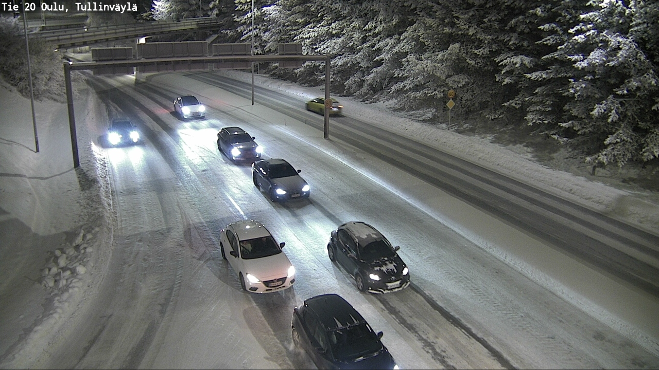 Weather Camera Image Väg 20 Uleåborg, Tullinväylä, Oulu, Pohjois-Pohjanmaa