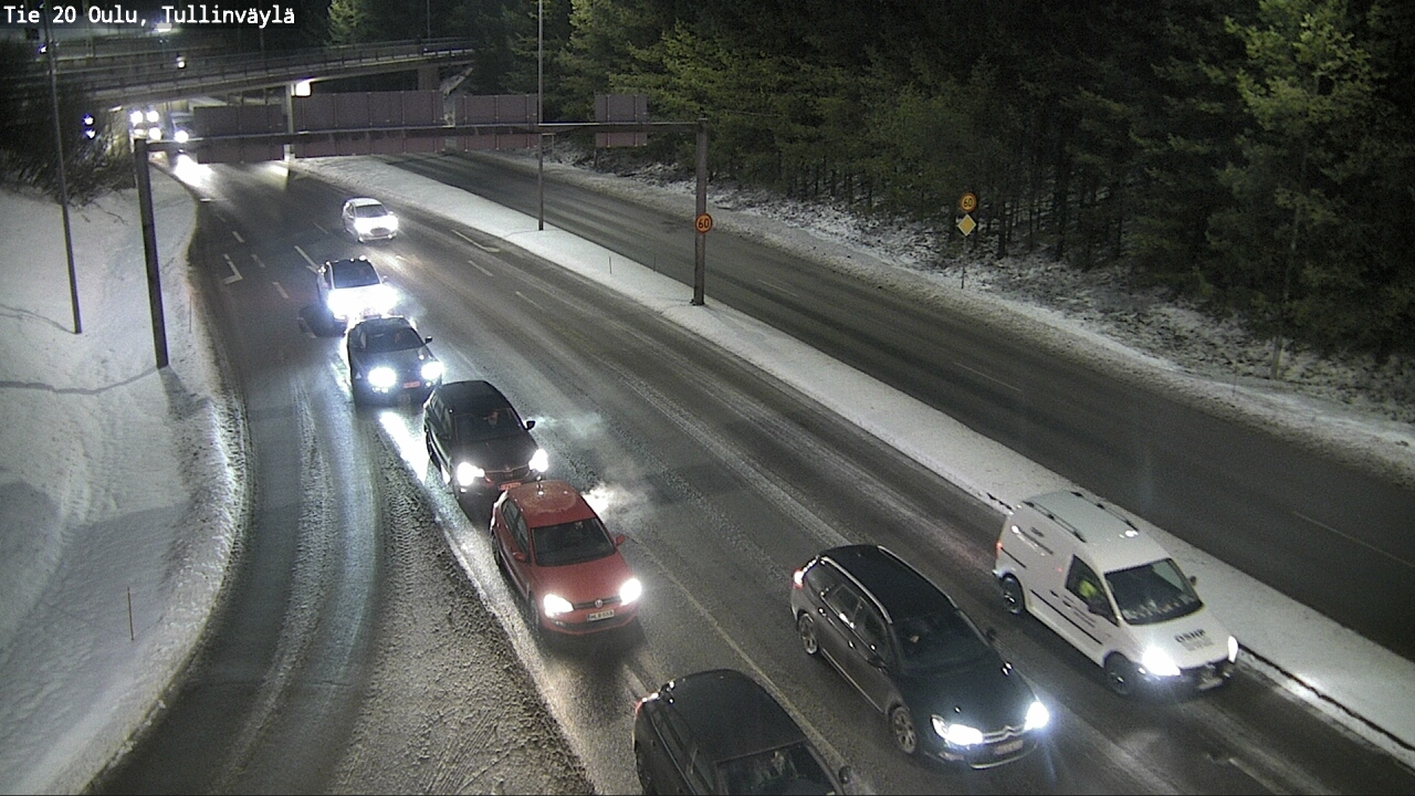 Weather Camera Image Road 20 Oulu, Tullinväylä, Oulu, Pohjois-Pohjanmaa