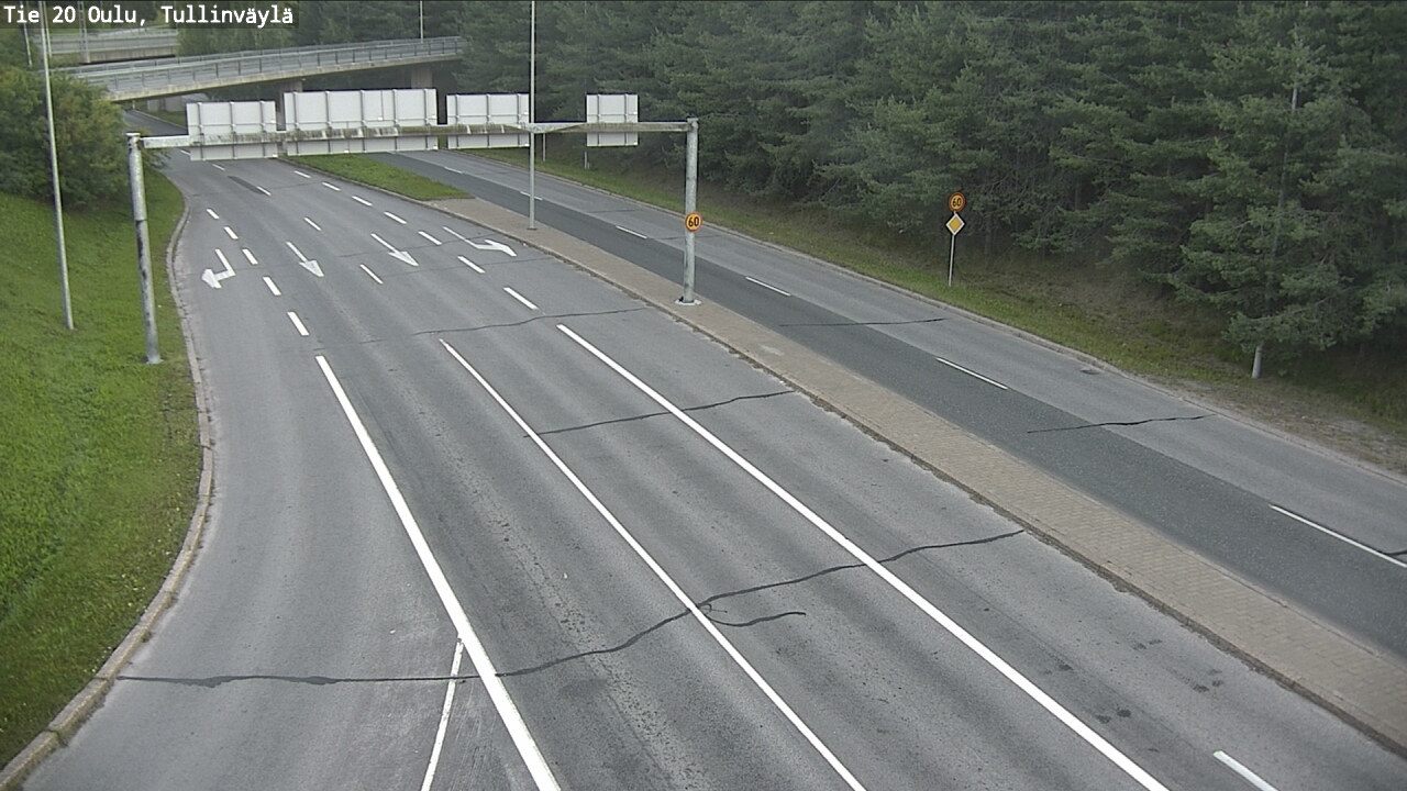 Weather Camera Image Road 20 Oulu, Tullinväylä, Oulu, Pohjois-Pohjanmaa