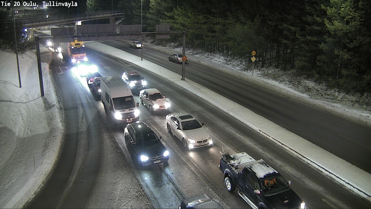 Weather Camera Image Road 20 Oulu, Tullinväylä, Oulu, Pohjois-Pohjanmaa