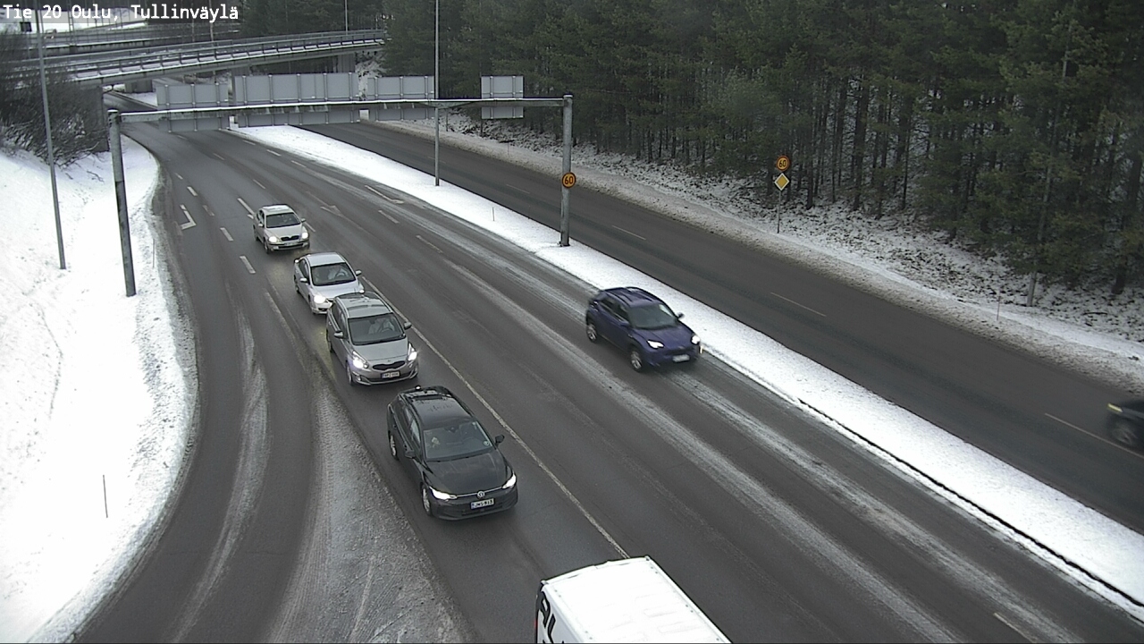 Weather Camera Image Väg 20 Uleåborg, Tullinväylä, Oulu, Pohjois-Pohjanmaa