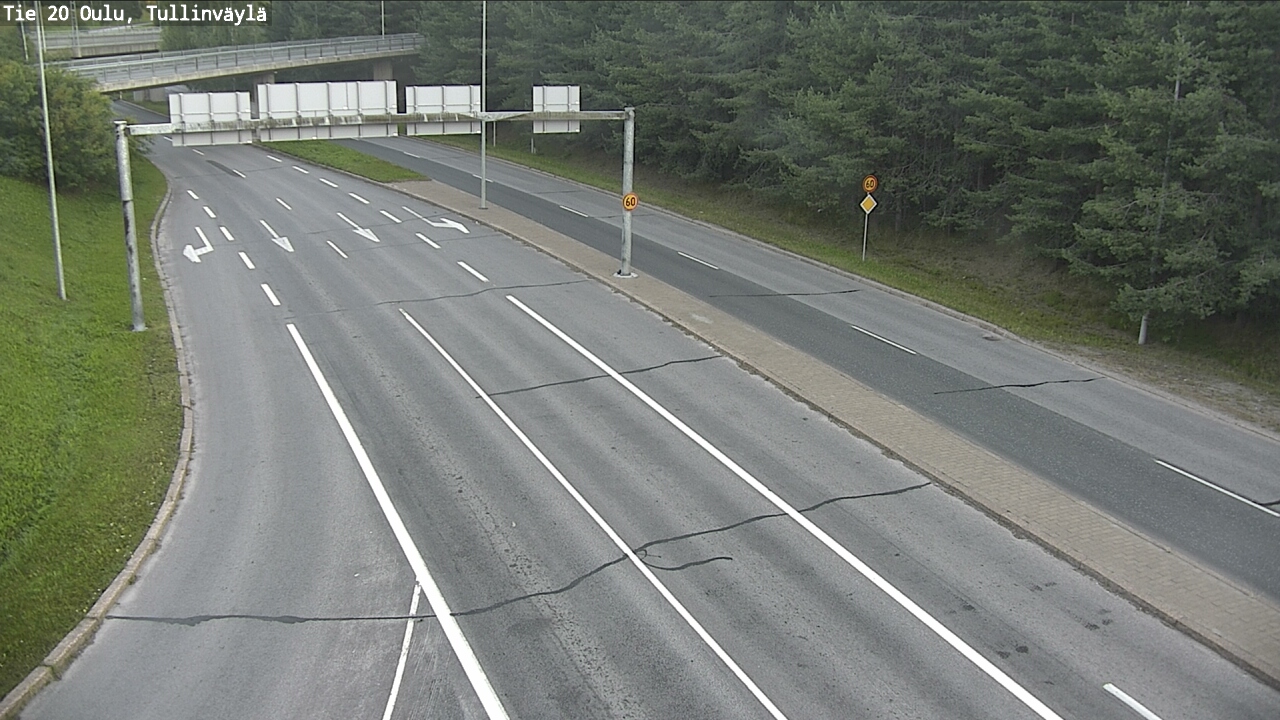 Weather Camera Image Road 20 Oulu, Tullinväylä, Oulu, Pohjois-Pohjanmaa