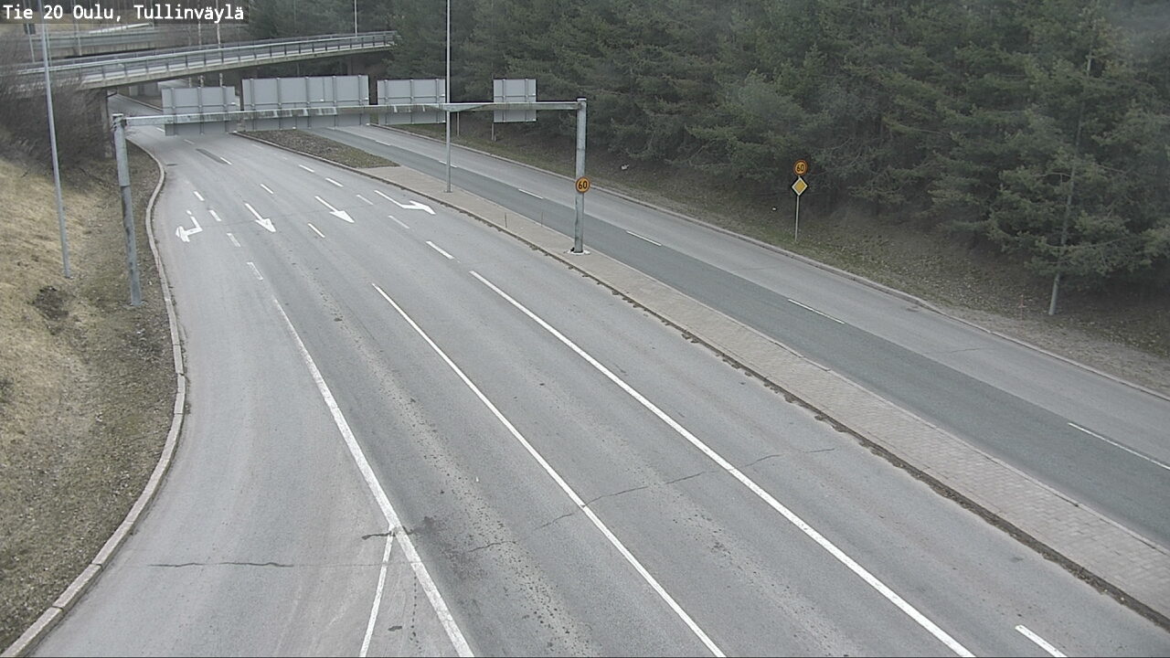Weather Camera Image Road 20 Oulu, Tullinväylä, Oulu, Pohjois-Pohjanmaa