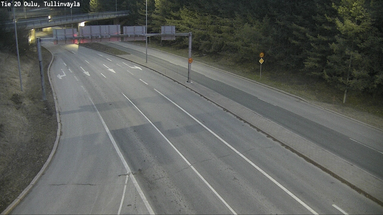 Weather Camera Image Road 20 Oulu, Tullinväylä, Oulu, Pohjois-Pohjanmaa