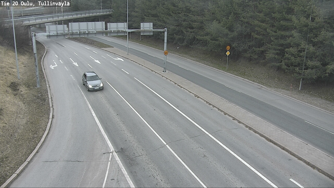 Weather Camera Image Road 20 Oulu, Tullinväylä, Oulu, Pohjois-Pohjanmaa