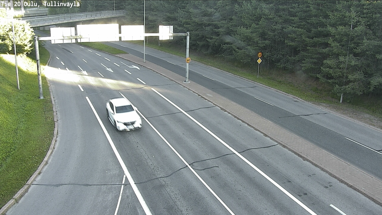 Weather Camera Image Road 20 Oulu, Tullinväylä, Oulu, Pohjois-Pohjanmaa