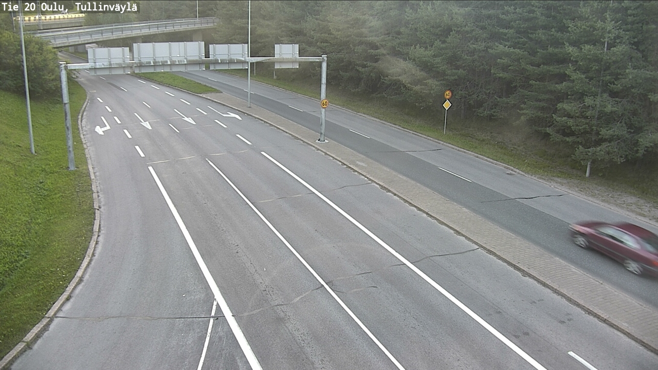 Weather Camera Image Road 20 Oulu, Tullinväylä, Oulu, Pohjois-Pohjanmaa
