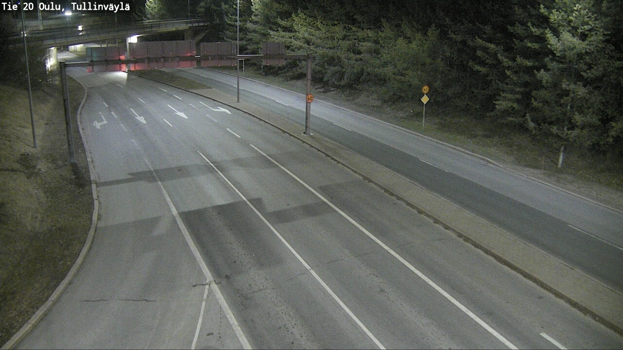 Weather Camera Image Road 20 Oulu, Tullinväylä, Oulu, Pohjois-Pohjanmaa