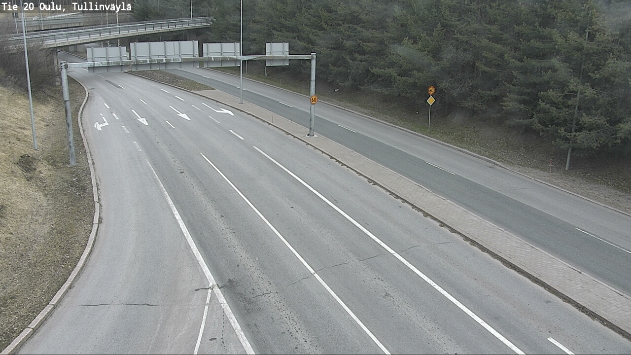 Weather Camera Image Road 20 Oulu, Tullinväylä, Oulu, Pohjois-Pohjanmaa
