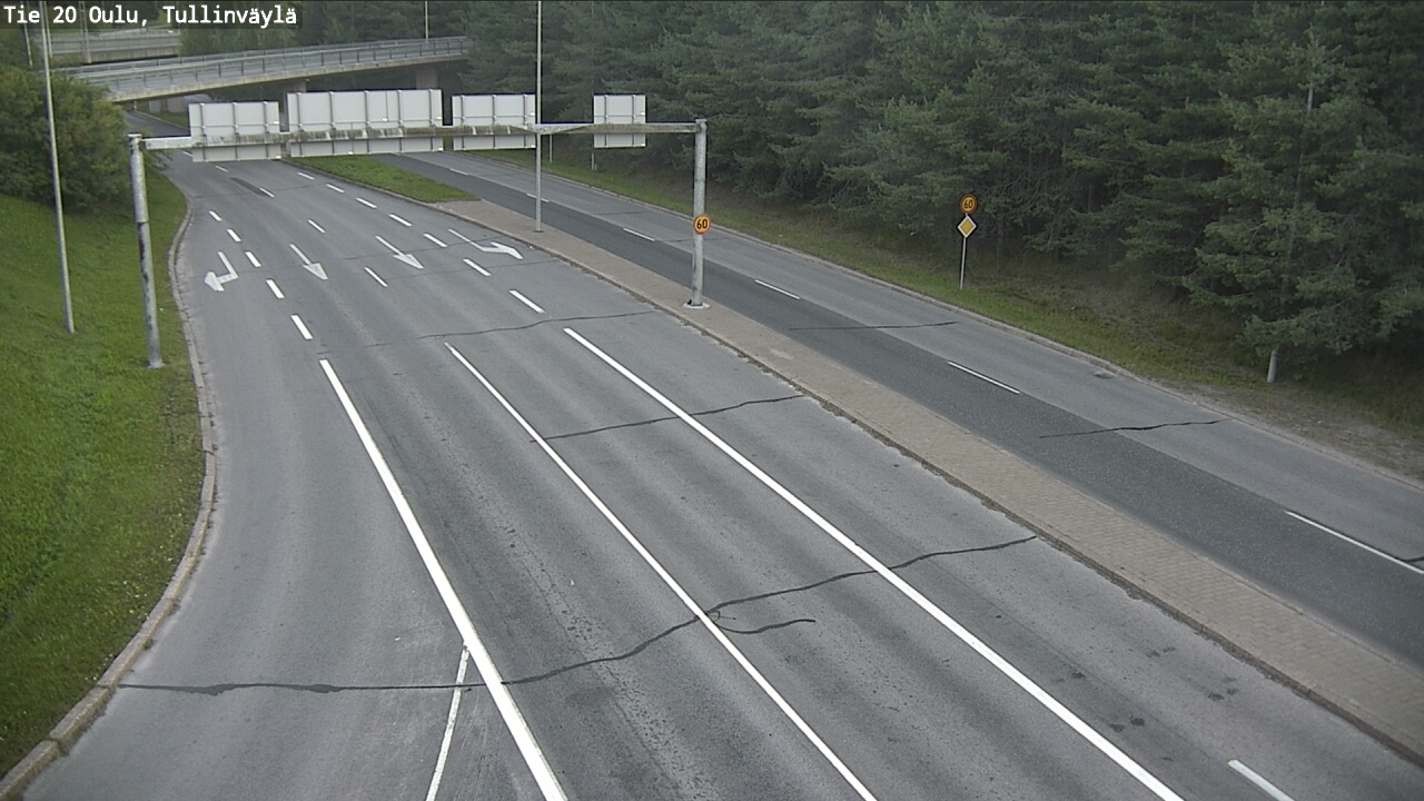 Weather Camera Image Road 20 Oulu, Tullinväylä, Oulu, Pohjois-Pohjanmaa