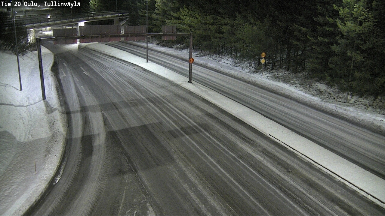 Weather Camera Image Road 20 Oulu, Tullinväylä, Oulu, Pohjois-Pohjanmaa