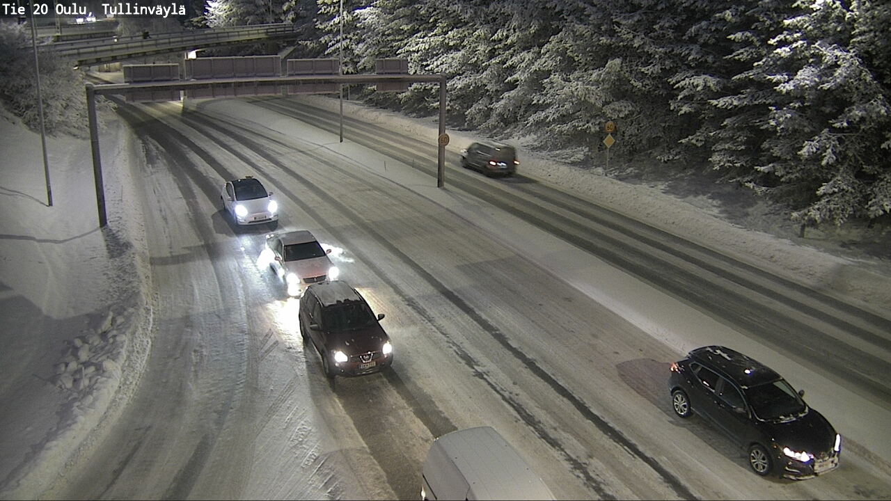 Weather Camera Image Väg 20 Uleåborg, Tullinväylä, Oulu, Pohjois-Pohjanmaa