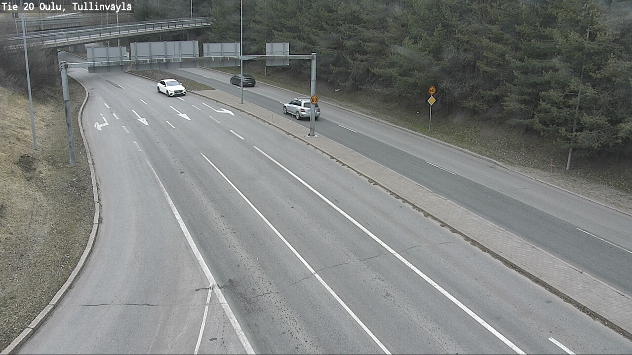 Weather Camera Image Road 20 Oulu, Tullinväylä, Oulu, Pohjois-Pohjanmaa