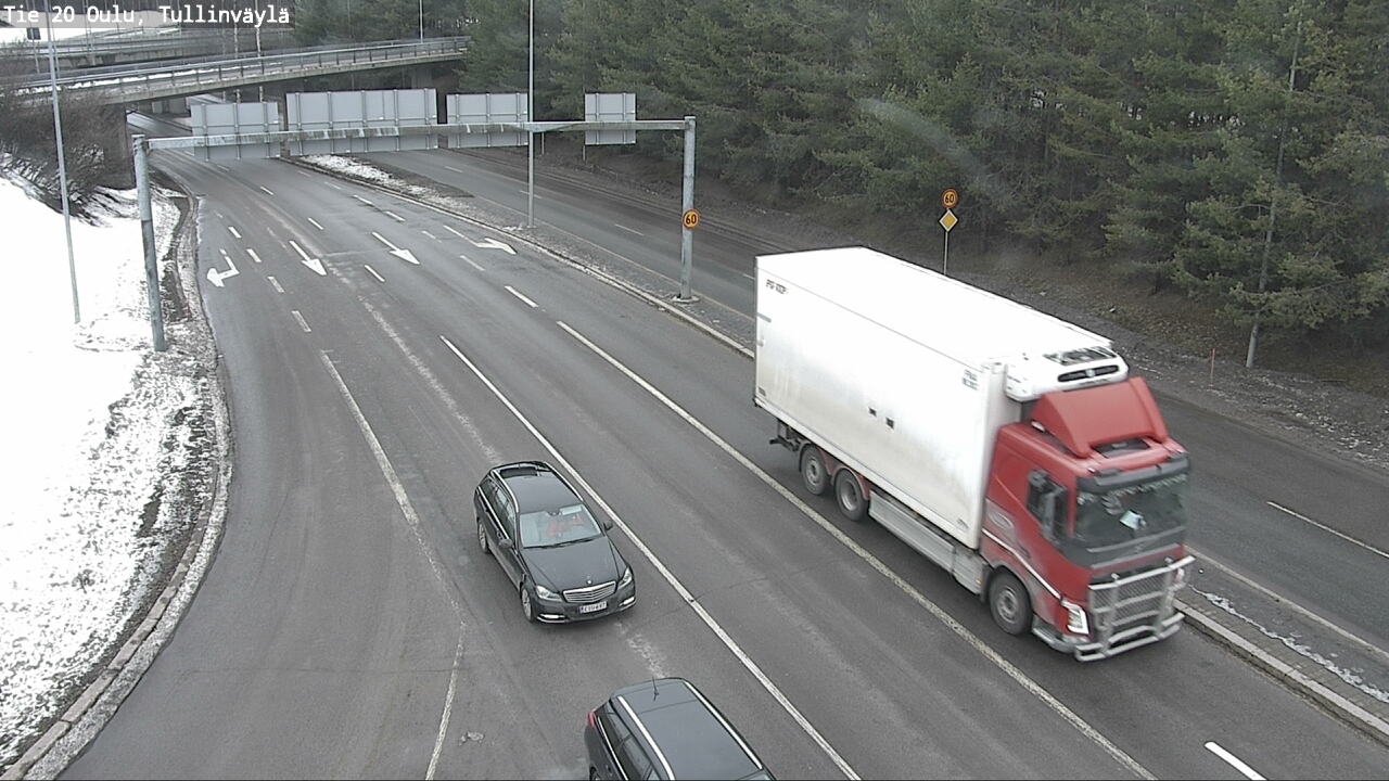 Weather Camera Image Road 20 Oulu, Tullinväylä, Oulu, Pohjois-Pohjanmaa