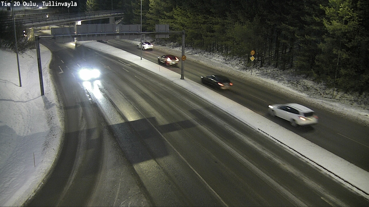 Weather Camera Image Road 20 Oulu, Tullinväylä, Oulu, Pohjois-Pohjanmaa