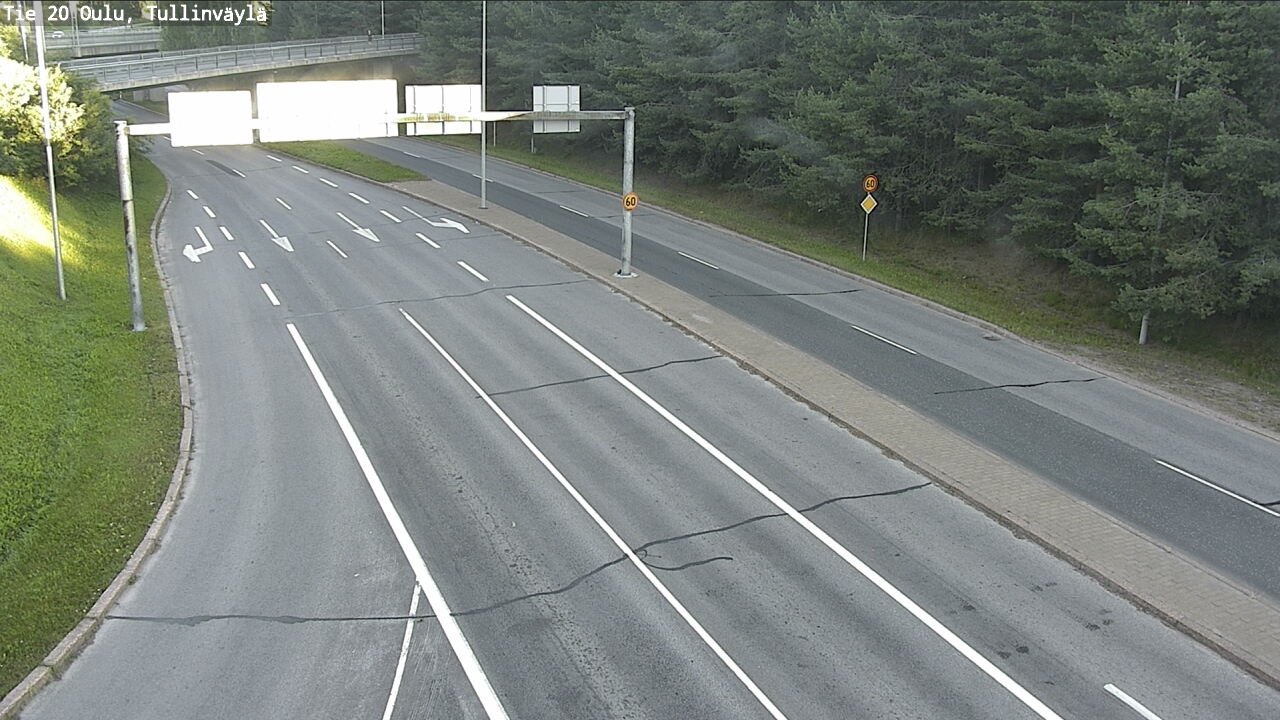 Weather Camera Image Road 20 Oulu, Tullinväylä, Oulu, Pohjois-Pohjanmaa