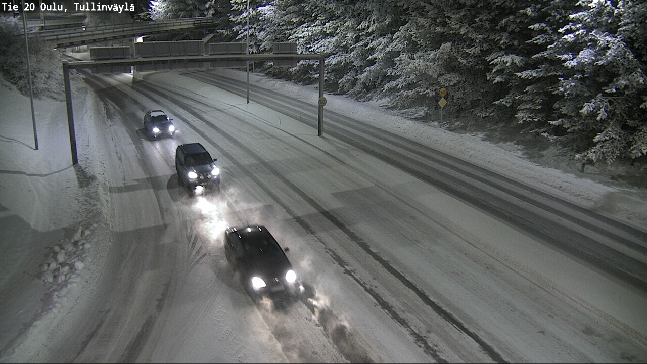 Weather Camera Image Väg 20 Uleåborg, Tullinväylä, Oulu, Pohjois-Pohjanmaa