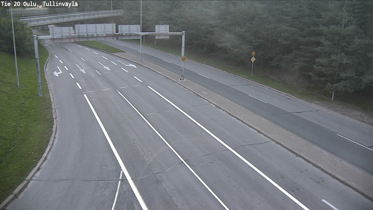 Weather Camera Image Road 20 Oulu, Tullinväylä, Oulu, Pohjois-Pohjanmaa