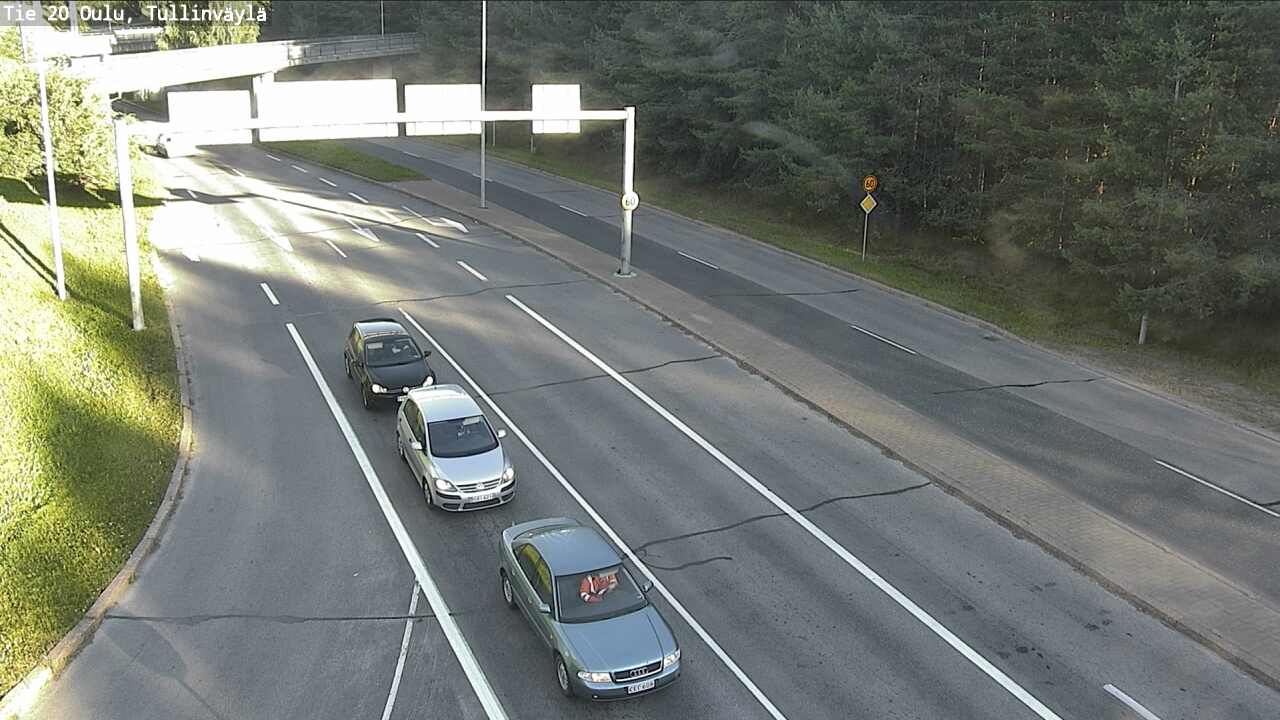 Weather Camera Image Road 20 Oulu, Tullinväylä, Oulu, Pohjois-Pohjanmaa