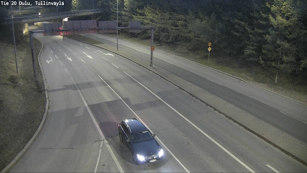 Weather Camera Image Road 20 Oulu, Tullinväylä, Oulu, Pohjois-Pohjanmaa