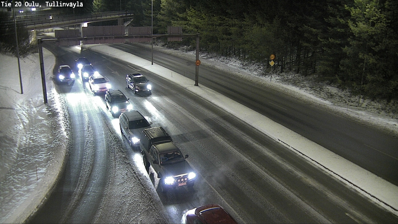 Weather Camera Image Road 20 Oulu, Tullinväylä, Oulu, Pohjois-Pohjanmaa