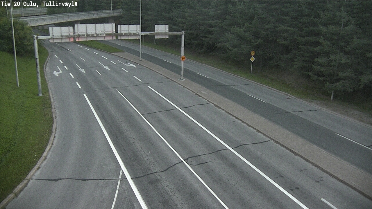 Weather Camera Image Road 20 Oulu, Tullinväylä, Oulu, Pohjois-Pohjanmaa