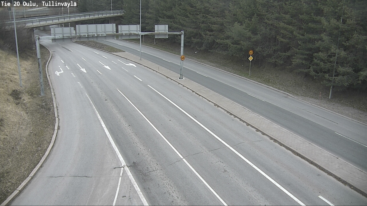 Weather Camera Image Road 20 Oulu, Tullinväylä, Oulu, Pohjois-Pohjanmaa