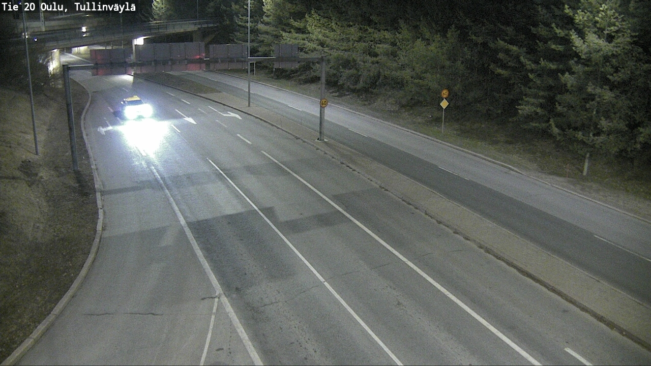 Weather Camera Image Road 20 Oulu, Tullinväylä, Oulu, Pohjois-Pohjanmaa