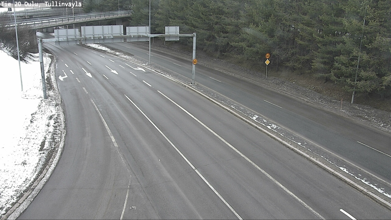 Weather Camera Image Road 20 Oulu, Tullinväylä, Oulu, Pohjois-Pohjanmaa