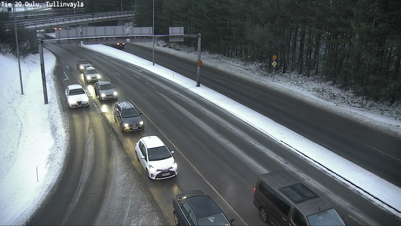 Weather Camera Image Väg 20 Uleåborg, Tullinväylä, Oulu, Pohjois-Pohjanmaa