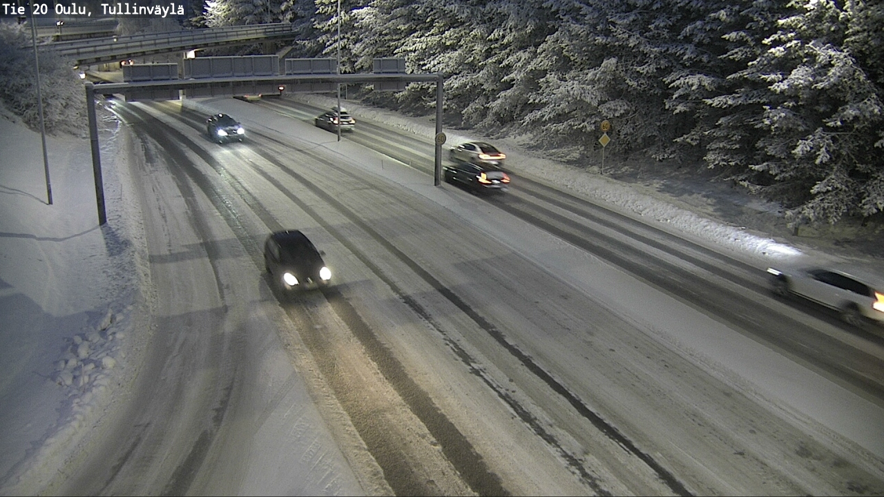 Weather Camera Image Väg 20 Uleåborg, Tullinväylä, Oulu, Pohjois-Pohjanmaa