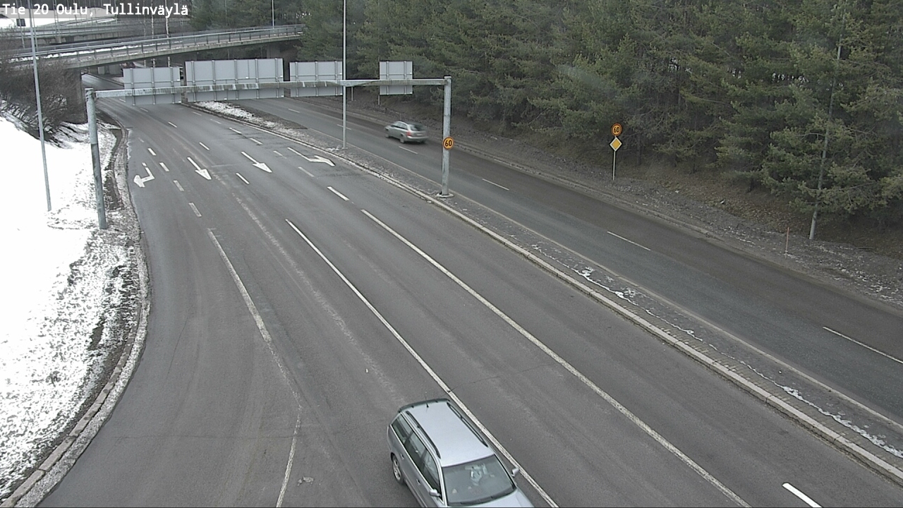 Weather Camera Image Road 20 Oulu, Tullinväylä, Oulu, Pohjois-Pohjanmaa