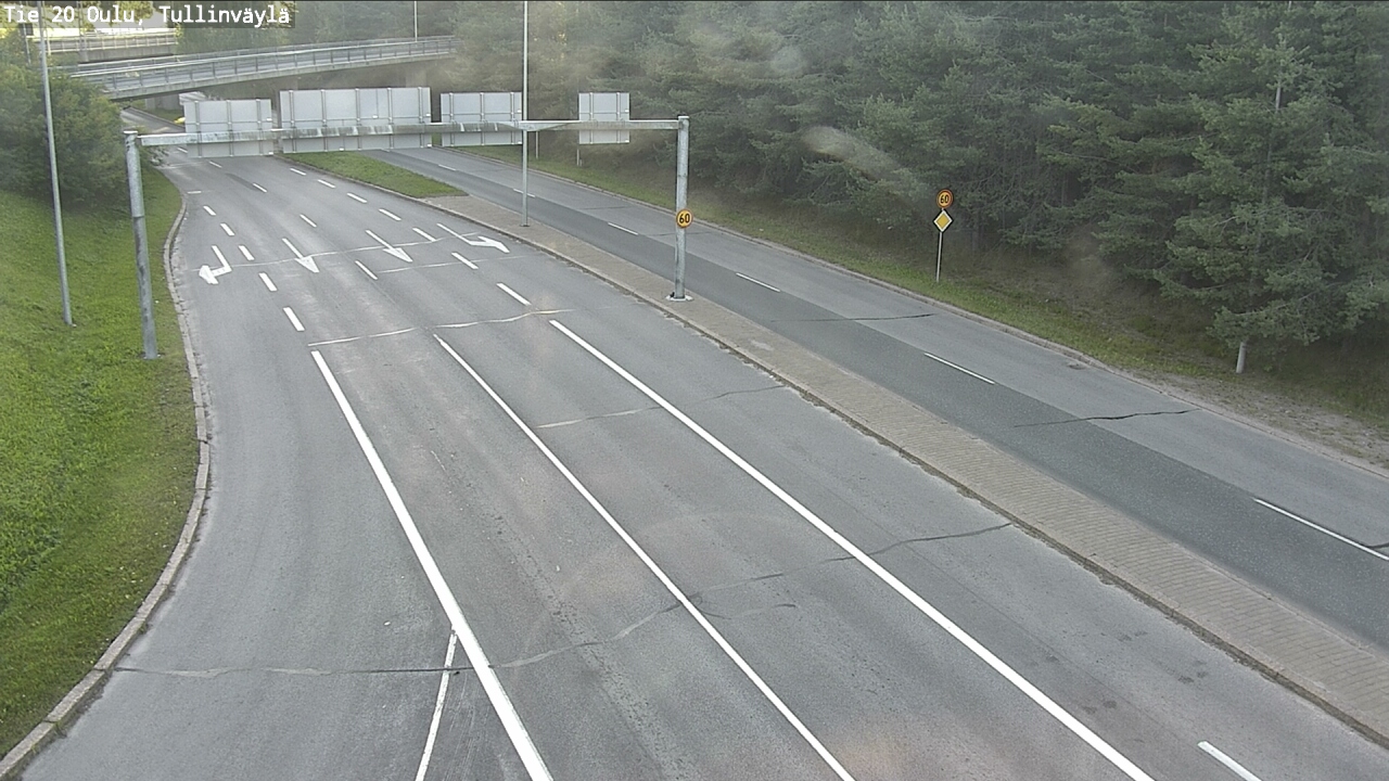 Weather Camera Image Road 20 Oulu, Tullinväylä, Oulu, Pohjois-Pohjanmaa