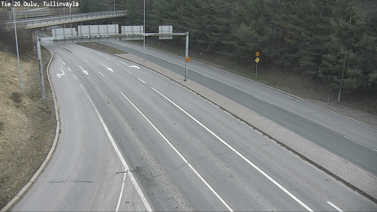 Weather Camera Image Road 20 Oulu, Tullinväylä, Oulu, Pohjois-Pohjanmaa