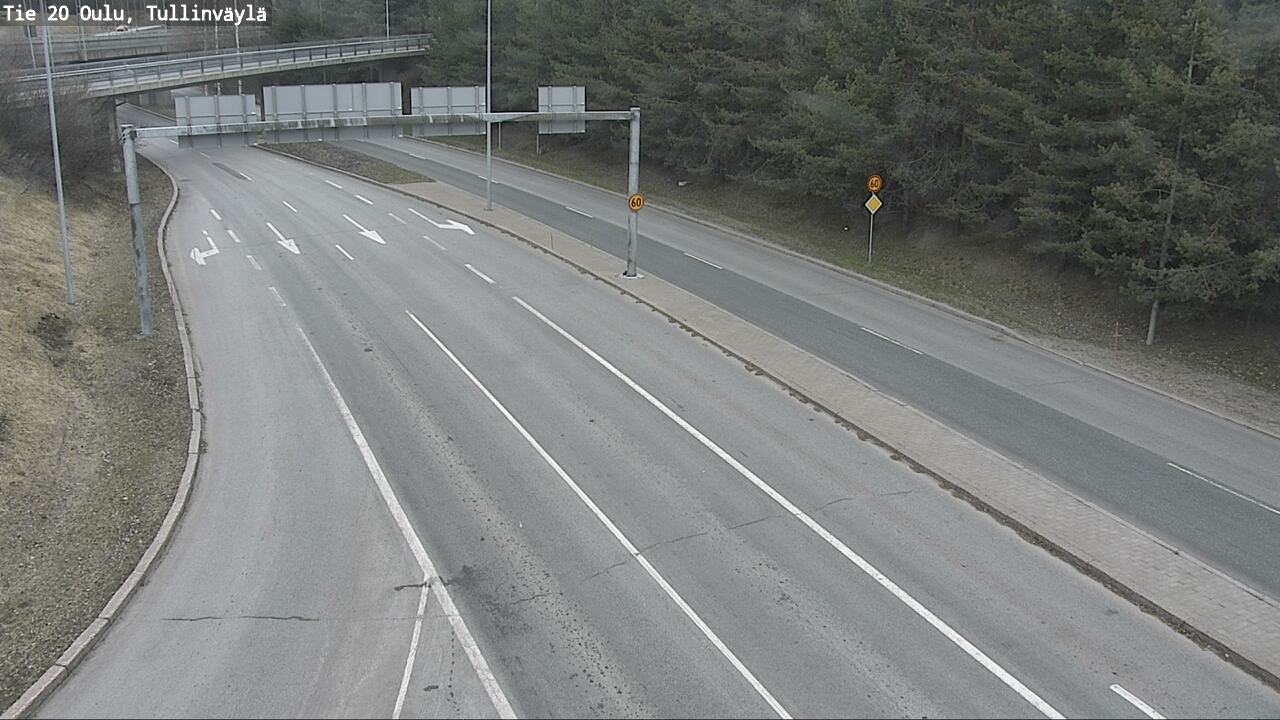Weather Camera Image Road 20 Oulu, Tullinväylä, Oulu, Pohjois-Pohjanmaa