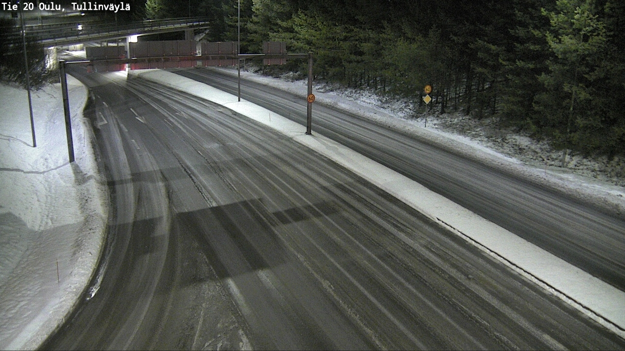 Weather Camera Image Road 20 Oulu, Tullinväylä, Oulu, Pohjois-Pohjanmaa