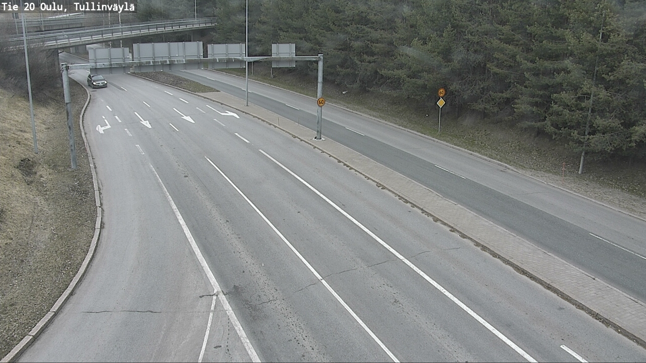 Weather Camera Image Road 20 Oulu, Tullinväylä, Oulu, Pohjois-Pohjanmaa