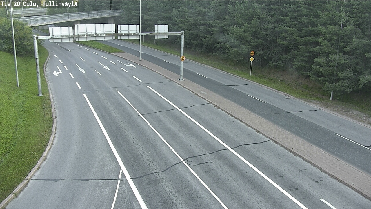 Weather Camera Image Road 20 Oulu, Tullinväylä, Oulu, Pohjois-Pohjanmaa