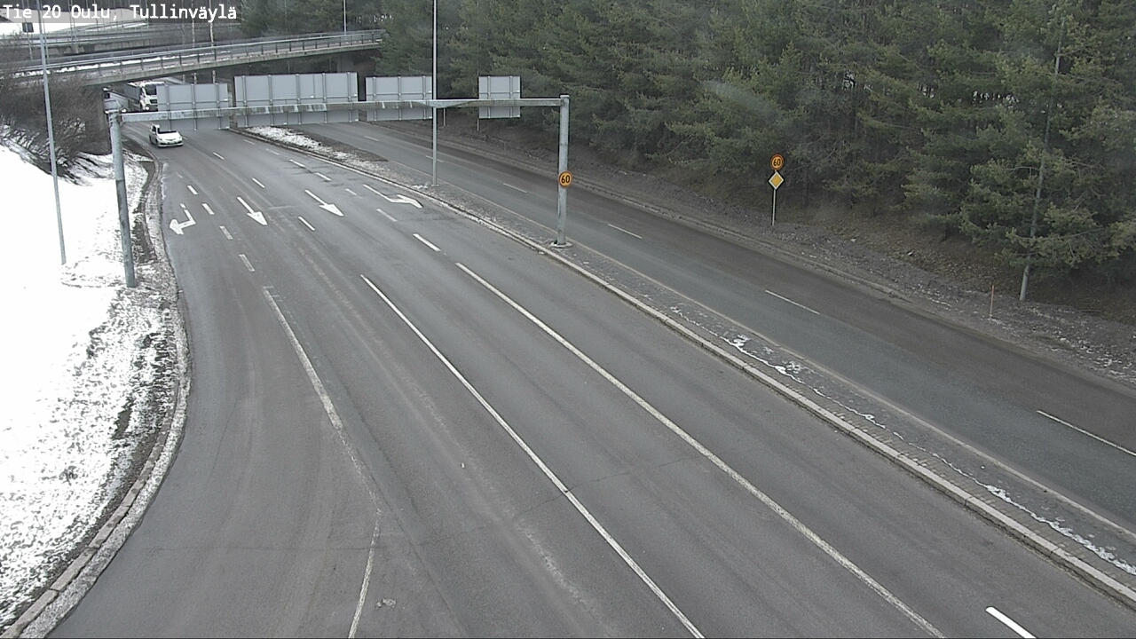 Weather Camera Image Road 20 Oulu, Tullinväylä, Oulu, Pohjois-Pohjanmaa