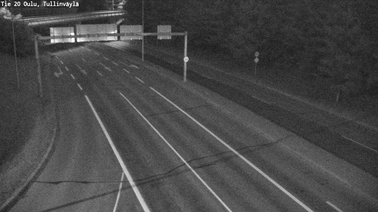 Weather Camera Image Road 20 Oulu, Tullinväylä, Oulu, Pohjois-Pohjanmaa