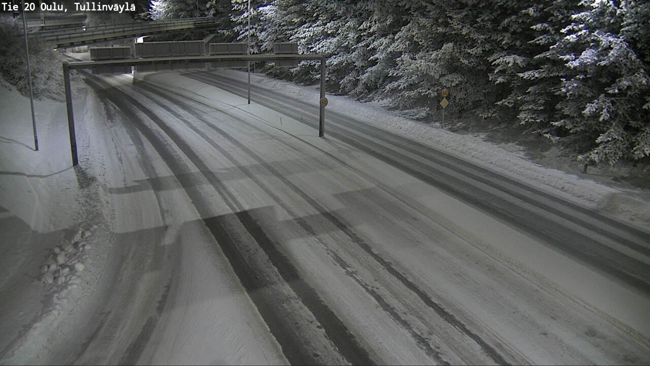 Weather Camera Image Road 20 Oulu, Tullinväylä, Oulu, Pohjois-Pohjanmaa