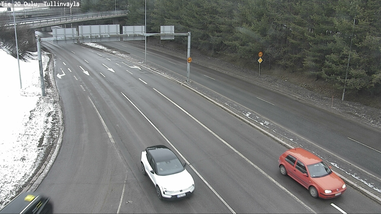 Weather Camera Image Road 20 Oulu, Tullinväylä, Oulu, Pohjois-Pohjanmaa