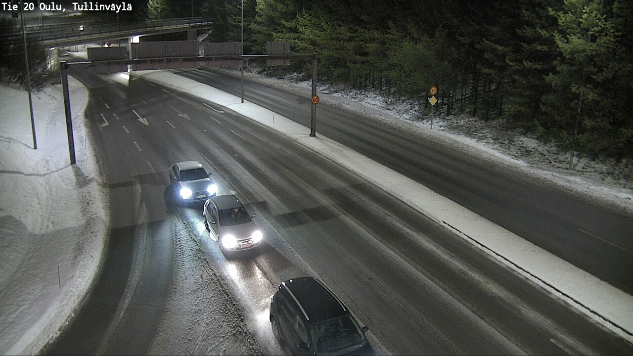 Weather Camera Image Road 20 Oulu, Tullinväylä, Oulu, Pohjois-Pohjanmaa