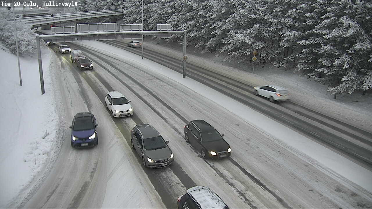 Weather Camera Image Väg 20 Uleåborg, Tullinväylä, Oulu, Pohjois-Pohjanmaa