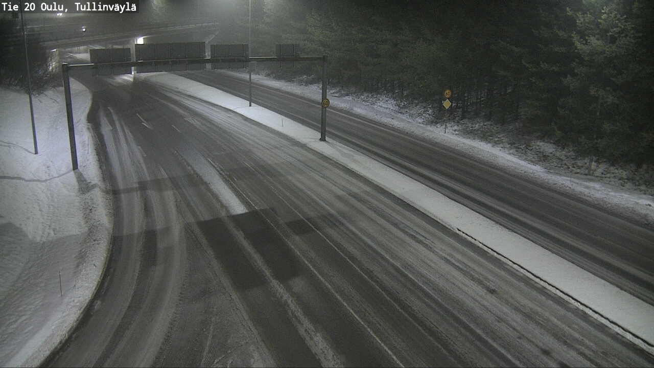 Weather Camera Image Road 20 Oulu, Tullinväylä, Oulu, Pohjois-Pohjanmaa