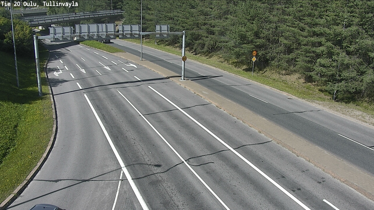 Weather Camera Image Road 20 Oulu, Tullinväylä, Oulu, Pohjois-Pohjanmaa